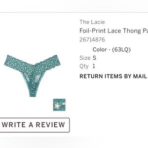 Victoria secrets thong women size small